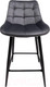 Миниатюра изображения товара Стул барный AksHome Linx (темно-серый велюр G062-40/черный)