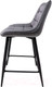 Миниатюра изображения товара Стул барный AksHome Linx (темно-серый велюр G062-40/черный)