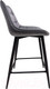 Миниатюра изображения товара Стул барный AksHome Linx (темно-серый велюр G062-40/черный)