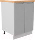 Миниатюра изображения товара Шкаф-стол кухонный ДСВ Тренто С 600 (серый/серый)