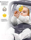 Миниатюра изображения товара Детский шезлонг Amarobaby Swinging Baby Time / AB21-25BT/11 (серый)