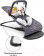 Миниатюра изображения товара Детский шезлонг Amarobaby Swinging Baby Time / AB21-25BT/11 (серый)