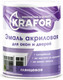 Миниатюра изображения товара Эмаль Krafor Акриловая для окон и дверей (1кг, белый)