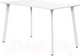 Миниатюра изображения товара Обеденный стол Millwood Шанхай Л18 120x70 (белый/металл белый)