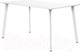 Миниатюра изображения товара Обеденный стол Millwood Шанхай Л18 130x80 (белый/металл белый)