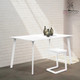 Миниатюра изображения товара Обеденный стол Millwood Шанхай Л18 130x80 (белый/металл белый)