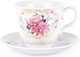 Миниатюра изображения товара Чашка с блюдцем Pomi d'Oro Debora / P255205