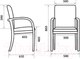 Миниатюра изображения товара Стул офисный Белс Jack Arm V / 450662-35/V3 (кожзам темно-коричневый/темный орех)