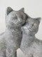Миниатюра изображения товара Статуэтка Нашы майстры Влюбленные коты / 3036 (серый)