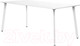 Миниатюра изображения товара Обеденный стол Millwood Шанхай Л18 160x80 (белый/металл белый)