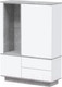 Миниатюра изображения товара Шкаф Интерлиния Quartz QZ-ШК2 (белый платинум/бетон)
