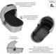 Миниатюра изображения товара Детская универсальная коляска Bebetto Flavio 2 в 1 графитовая рама (10)