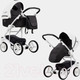 Миниатюра изображения товара Детская универсальная коляска Bebetto Torino 2 в 1 белая рама (01)