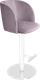 Миниатюра изображения товара Стул барный Sheffilton SHT-ST33/S128 (сиреневая орхидея/хром/белый муар)