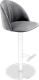 Миниатюра изображения товара Стул барный Sheffilton SHT-ST35-1/S128 (угольно-серый/хром/белый муар)