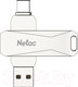 Миниатюра изображения товара USB flash накопитель Netac U782C Dual Flash Drive USB3.0 +Type-C 128GB(NT03U782C-128G-30PN)