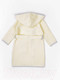 Миниатюра изображения товара Халат детский Amarobaby Waffle с капюшоном / AB-OD22-WAF2502/33-98 (молочный, р. 98)