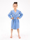 Миниатюра изображения товара Халат детский Amarobaby Waffle с капюшоном / AB-OD22-WAF2502/19-110 (голубой, р. 110)