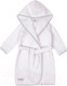 Миниатюра изображения товара Халат детский Amarobaby Waffle с капюшоном / AB-OD22-WAF2502/00-98 (белый, р. 98)