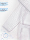 Миниатюра изображения товара Халат детский Amarobaby Waffle с капюшоном / AB-OD22-WAF2502/00-98 (белый, р. 98)