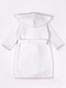 Миниатюра изображения товара Халат детский Amarobaby Waffle с капюшоном / AB-OD22-WAF2502/00-98 (белый, р. 98)