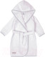 Миниатюра изображения товара Халат детский Amarobaby Waffle с капюшоном / AB-OD22-WAF2502/00-110 (белый, р. 110-116)