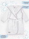 Миниатюра изображения товара Халат детский Amarobaby Waffle с капюшоном / AB-OD22-WAF2502/00-110 (белый, р. 110-116)