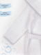 Миниатюра изображения товара Халат детский Amarobaby Waffle с капюшоном / AB-OD22-WAF2502/00-110 (белый, р. 110-116)