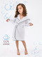 Миниатюра изображения товара Халат детский Amarobaby Waffle с капюшоном / AB-OD22-WAF2502/00-110 (белый, р. 110-116)