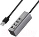 Миниатюра изображения товара USB-хаб Hoco HB1 (графитовый)