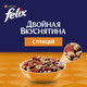 Миниатюра изображения товара Сухой корм для кошек Felix Двойная вкуснятина с птицей (600г)