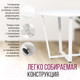Миниатюра изображения товара Обеденный стол Millwood Лофт Орлеан Л18 D90 (белый/металл белый)