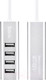 Миниатюра изображения товара USB-хаб Hoco HB1 (серебристый)