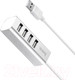 Миниатюра изображения товара USB-хаб Hoco HB1 (серебристый)