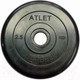 Миниатюра изображения товара Диск для штанги MB Barbell Atlet d26мм 2.5кг (черный)