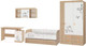 Миниатюра изображения товара Комплект мебели для спальни Аквилон Кот (туя светлая/белый)