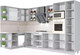 Миниатюра изображения товара Кухонный гарнитур Интерлиния Мила Крафт 1.68x3.4 левая (дуб английский/дуб полярный)