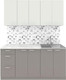 Миниатюра изображения товара Кухонный гарнитур Агута Альфа 1.6/60 (глиняный серый/холодный серый/опал светлый)