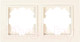 Миниатюра изображения товара Рамка для выключателей и розеток El-Bi Zena / 500-010300-226 (кремовый)