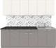Миниатюра изображения товара Кухонный гарнитур Агута Альфа 2.4 (глиняный серый/сатин/кастилло темный)