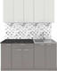 Миниатюра изображения товара Кухонный гарнитур Агута Альфа 1.5 (глиняный серый/холодный серый/кастилло темный)
