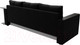 Миниатюра изображения товара Диван Лига Диванов Атланта стол справа 254 / 112486 (микровельвет черный)