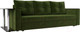 Миниатюра изображения товара Диван Лига Диванов Атланта стол слева 312 / 112481 (микровельвет зеленый)