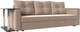 Миниатюра изображения товара Диван Лига Диванов Атланта стол слева 312 / 112470 (велюр бежевый)