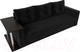 Миниатюра изображения товара Диван Лига Диванов Атланта стол слева 312 / 112477 (велюр черный)