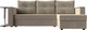 Миниатюра изображения товара Диван угловой Лига Диванов Атланта 256 правый (микровельвет бежевый)