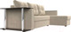 Миниатюра изображения товара Диван угловой Лига Диванов Атланта 256 правый (микровельвет бежевый)