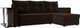 Миниатюра изображения товара Диван угловой Лига Диванов Атланта 256 правый (микровельвет коричневый)