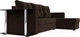Миниатюра изображения товара Диван угловой Лига Диванов Атланта 256 правый (микровельвет коричневый)