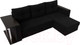 Миниатюра изображения товара Диван угловой Лига Диванов Атланта 256 правый (микровельвет черный)